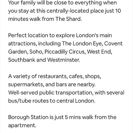 Aprt 10Mins Walk From The Shard! Londres Exterior foto