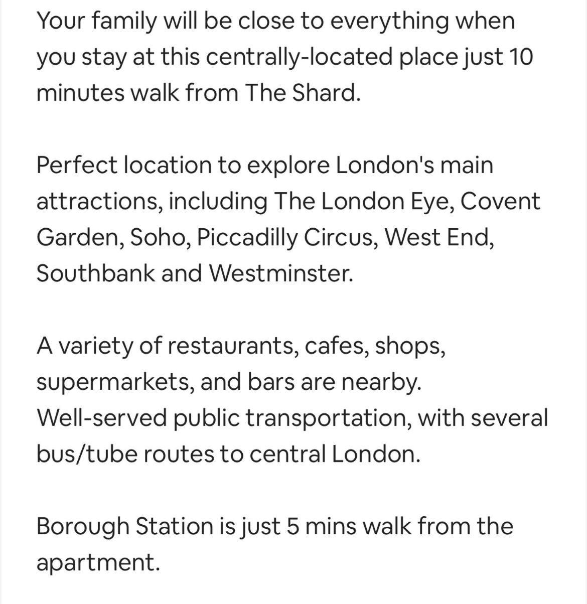 Aprt 10Mins Walk From The Shard! Londres Exterior foto